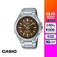 [ของแท้] CASIO นาฬิกาข้อมือ CASIO รุ่น MTP-RS100D-5AVDF วัสดุสเตนเลสสตีล สีน้ำตาล