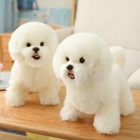 9 Kinds Dog Simulation Bichon Frise Plush Dog Toy Super Cute Likelife Corgi Dog Doll Stuffed Animal Maltese Dog Puppy Pets Toys