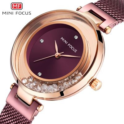 （A Decent035）นาฬิกาสุภาพสตรีนาฬิกาผู้หญิง QuartzWrist WatchWomen 39; S WristwatchLuxury Fashion Relogio Feminino