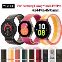 สาย22มม. 20มม. เหมาะสำหรับนาฬิกา Samsung Galaxy Watch 5/4 44มม. 40มม./Classic 42 46มม./Active 2/สร้อยข้อมือ S3เกียร์ Correa Galaxy Watch 5 Pro 45มม.