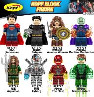 2023 Childrens Assembled Toys KF6168 Super Premier League Man Neptune Steel Bone Flash Green Lantern Building Block Figure Toys