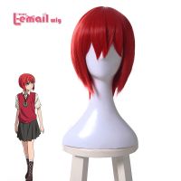 L-email wig Synthetic Hair Mahoutsukai no Yome Chise Hatori Cosplay Wigs Short Red Cosplay Wig Heat Resistant Wig Perucas Nails Screws Fasteners