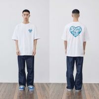 [FLMNT] Over Fit Heart T-Shirt - White