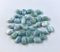 Wholesale Larimar Oval Cabochon Natural Gemstone Beads 4x6mm 5x7mm For Jewelry Making Ring Face Accessories 5pcslot