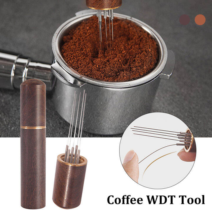 wdt-ที่กวนกาแฟเอสเปรสโซ่อุปกรณ์เครื่องมือชงกาแฟเอสเปรสโซชงกาแฟ5เข็ม-เครื่องปั่นเอสเปรสโซ่มือจัดแนวด้วยตัวเอง