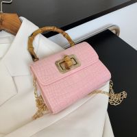 [Koala Travel] PVC Jelly Summer New Mini Handbag 2021 Bamboo Handle Women 39; S Designer Bag Chain Shoulder Messenger Bag