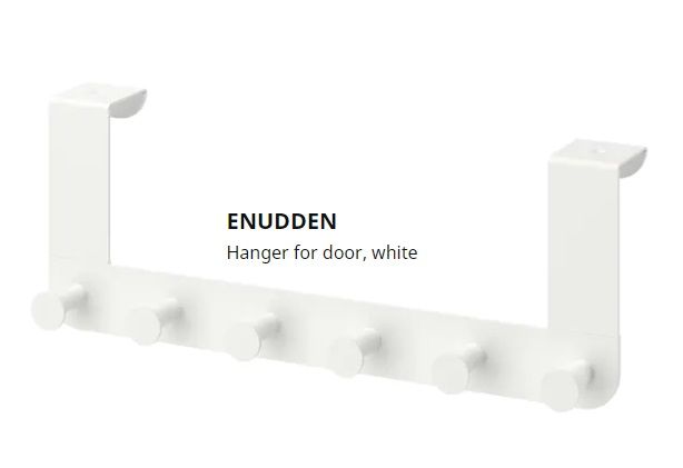 ENUDDEN Hanger for door, white - IKEA