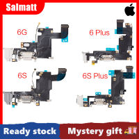 Salmatt ช่องเสียบพอร์ตซ็อกเก็ตปลั๊กหัวเสียบแท่นชาร์จ USB สำหรับสายเคเบิลงอได้ข้อมูลที่ชาร์จ iPhone 6 6S Plus SE 2020