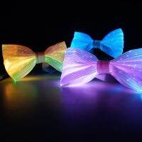 LED rechargeable fashion luminous personality bowtie quinceanera party gift Creative luminous bow tie Boys Clothing