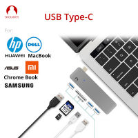 Snowkids USB C Hub PD Charger USB C Charger Card Reader Splitter Dock for HP Samsung Asus ZenBook Mi