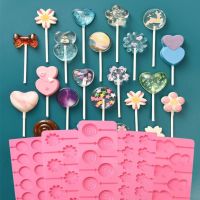 Cute Flower Round Silicone Lollipop Molds Jelly and Candy Molds Cake Mold Variety Shapes Cake Decorating Form Silicone Bakeware