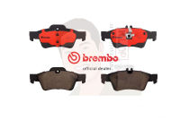 P50 052C ผ้าเบรก-R-แท้ BREMBO รุ่น Ceramic : BENZ SL-Class (R230) 280 300 350 500 01-12 การันตีคุณภาพมาตรฐานโดย " เครอป อะไหล่ยนต์"