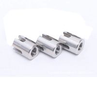 ◇ 1Pcs M2/M3/M4/M5 90 Degree Angles Threaded bottom Stainless Steel 316 Wire Rope Trellis Systems Green Wall Cross Clip Rope Clamp