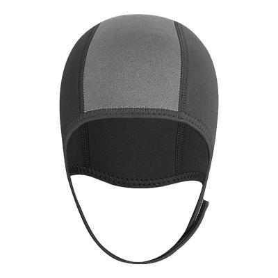 หมวกว่ายน้ำ2.5Mm Neoprene หมวกดำน้ำ Professional ผ้าฤดูหนาว Cold-Proof Wetsuits Head Cover Helmet Swimwear