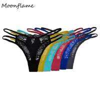 Moonflame 5 Pcs/Lots Sexy Thongs Lace Underwears For Woman Female Panties Underwear Lace G-string 2023 New Sale 87467