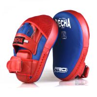 เป้ามือใหญ่ เดชา DECHA LARGE FOCUS MITTS DFM18 หนังไมโครไฟเบอร์ สีน้ำเงิน แดง แบบมือสวม เป้ามือเตะ