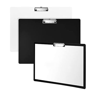 Pack of 2 A3 Landscape Writing Board Black + White for Hanging for Office Kitchen Workshop