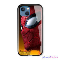 Orico สำหรับ Apple iPhone 15 Plus 15 Pro 15 Pro Max เคสโทรศัพท์มาร์เวลสำหรับเด็กผู้ชายซูเปอร์ฮีโร่สำหรับผู้ชายสไปเดอร์แมนสไปเดอร์แมนยังห่างไกลจากบ้านขอบนุ่มเคสมันวาวสไปเดอร์แมนเคสโทรศัพท์หลังกระจก