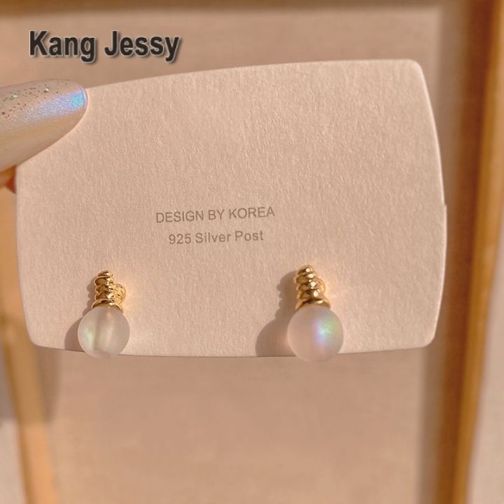kang-jessy-s925-ต่างหูหลอดไฟขนาดเล็กสีสันสดใสเข็มเงินผู้หญิง-ins-ต่างหูมีสไตล์เรียบง่ายน่ารักต่างหูฮิตในเน็ต