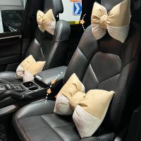 Car Headrest Neck Pillow Light Luxury Soft and Comfortable Neck Pillow Pillow Four Seasons Universal Car Cushion Lumbar Support Seat Cushions