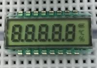 16PIN HTN Positive 5-Digits Segment LCD Panel with Temperature Humidity 3V No Backlight