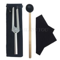 432 Hz อลูมิเนียม Tuning Fork พร้อมกระเป๋าตะลุมพุกและผ้าทำความสะอาดสำหรับการรักษาที่ดีที่สุดและการผ่อนคลายเส้นประสาทประสาทสัมผัสลดลงการจัดส่งสินค้า