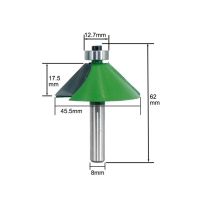 【Sell-Well】 MULTI DEAL 1Pc 8Mm Shank Chamfer Router Bit 45องศา Bevel Edging Milling Cutter สำหรับไม้ Woodork เครื่องเครื่องมือ MC02110-45