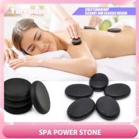 hot【DT】 1/2/4PCS Hot Stone Massage Set Stress Basalt Round Back Compress Stones