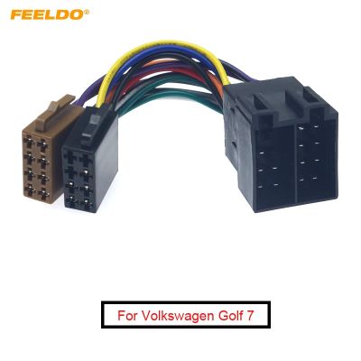 FEELDO 1Pc Universal Female To Male Car Stereo Radio ISO Wiring Harness Adapter Lead For Volkswagen FD3687