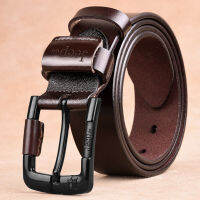 Men Causal High Quality Genuine Leather Belt Men New Fashion Simple Classic Vintage Style Pin Buckle Male Belt 90-125cm