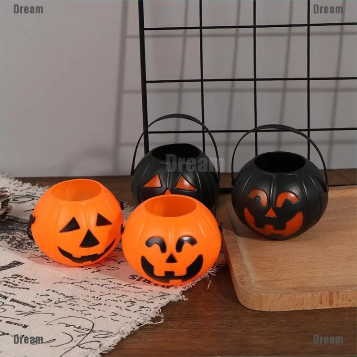 Dream Halloween Party Props Plastic Pumpkin Bucket Decoration Halloween