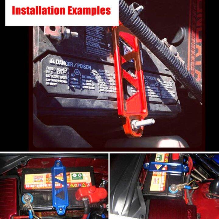 Skunk2 92-00 Honda Civic/94-01 Acura Integra Billet Battery Tiedown main image 1