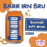 Irn Bru 330ml ไอรอนบรู 330มิลลิลิตร Scottish Soft Drink เครื่องดื่มสก็อตติช น้ำอัดลม ไอรอนบลู