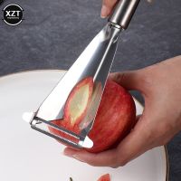 【YF】 New Stainless Steel Fruit Carving Triangular Shape Vegetable Slicer Antislip Engraving Blades Kitchen Accessories