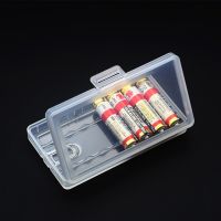 ：》’【 2 4 6 8 Slots AA AAA Hard Plastic Battery Holder Storage Box Battery Case Cover For Aa Aaa  Batteries Container Organizer