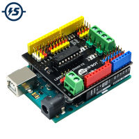 DC Motor Driver โมดูลสำหรับ Arduino L293D Driver Shield V2 MCU Controller Board 7-12V 1A Dual เอาต์พุตเดี่ยว Current