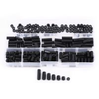 New 250PCS/Set Nylon M2 M3 Male Female Hex Column Standoff Spacer Screw Nut Assortment Kit PCB