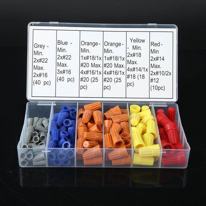 160Pcs Practical Electrical Wire Connection Screw Twist Connector Cap