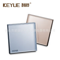 KEYE E68 E69 gold/gray 86 type glass switch panel socket household wall switch