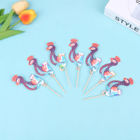 [Auto Stuffs] 50pcs cocktail toppers ผลไม้ตกแต่งฟันนกยูงค็อกเทลผลไม้ติด