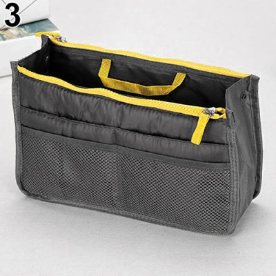 Upsee กระเป๋าถือที่มีประโยชน์ใช้งานได้จริง,กระเป๋าใส่เครื่องสำอางค์จัดระเบียบซิปคู่