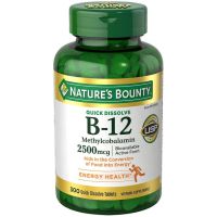 natures bounty B-12 Methylcobalamin 2500 mcg 300 Quick Dissolve Tablets