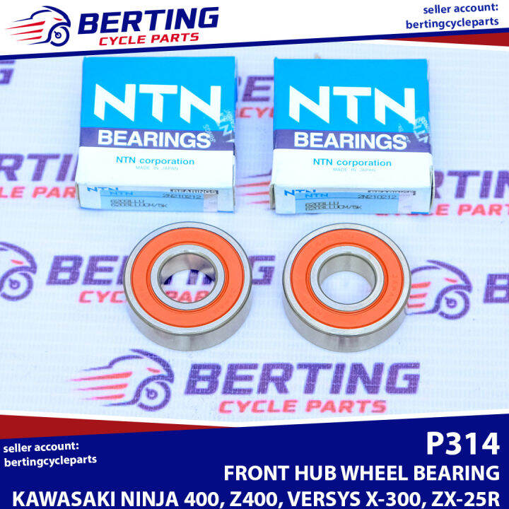 NTN 2PC 6203 FRONT WHEEL HUB BEARING Kawasaki Ninja 400 Z400 Versys X