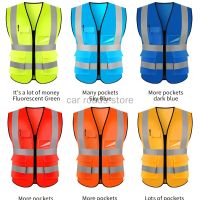 Custom Your Text Logo High Visibility Security Reflective Vest Personalized Construction Traffic Outdoor Safety Cycling Wear