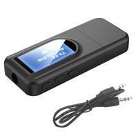 Bluetooth Wireless LCD Display USB Receiver Audio Transmitter for TV PC Car 3.5mm AUX Adaptor