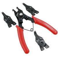 (YING SHUN)4 In 1 Snap Ring Pliers Set Circlip Combination Retaining Clip Screw เครื่องมือ Remover