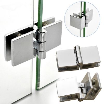 【CC】 180 Bilateral Clip Install Glass Clamp Zinc Practical Durable Cabinet Door Hinge Cupboard