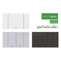 Schneider ชุดสวิทซ์ทางเดียว แบบ 1,2 และ 3 จุด มี 3 สี พร้อมหน้ากาก AvatarON A