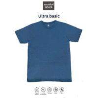 เสื้อยืด โครตสบาย รุ่น Ultra basic แขนสั้น คอกลม ผ้านุ่ม เบาสบาย ไม่ร้อน สีน้ำเงิน  Deep sea มี size M-3XL