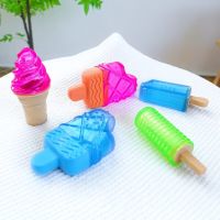 Freezable Dog Squeak Toy TPR Chew Popsicles Shape Toy with Squeaker Ice Lolly Squeak Sound Toy Popsicles Toys